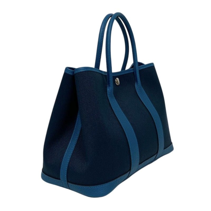 エルメス HERMES ガーデンパーティTPM B刻 ネイビー×ブルー