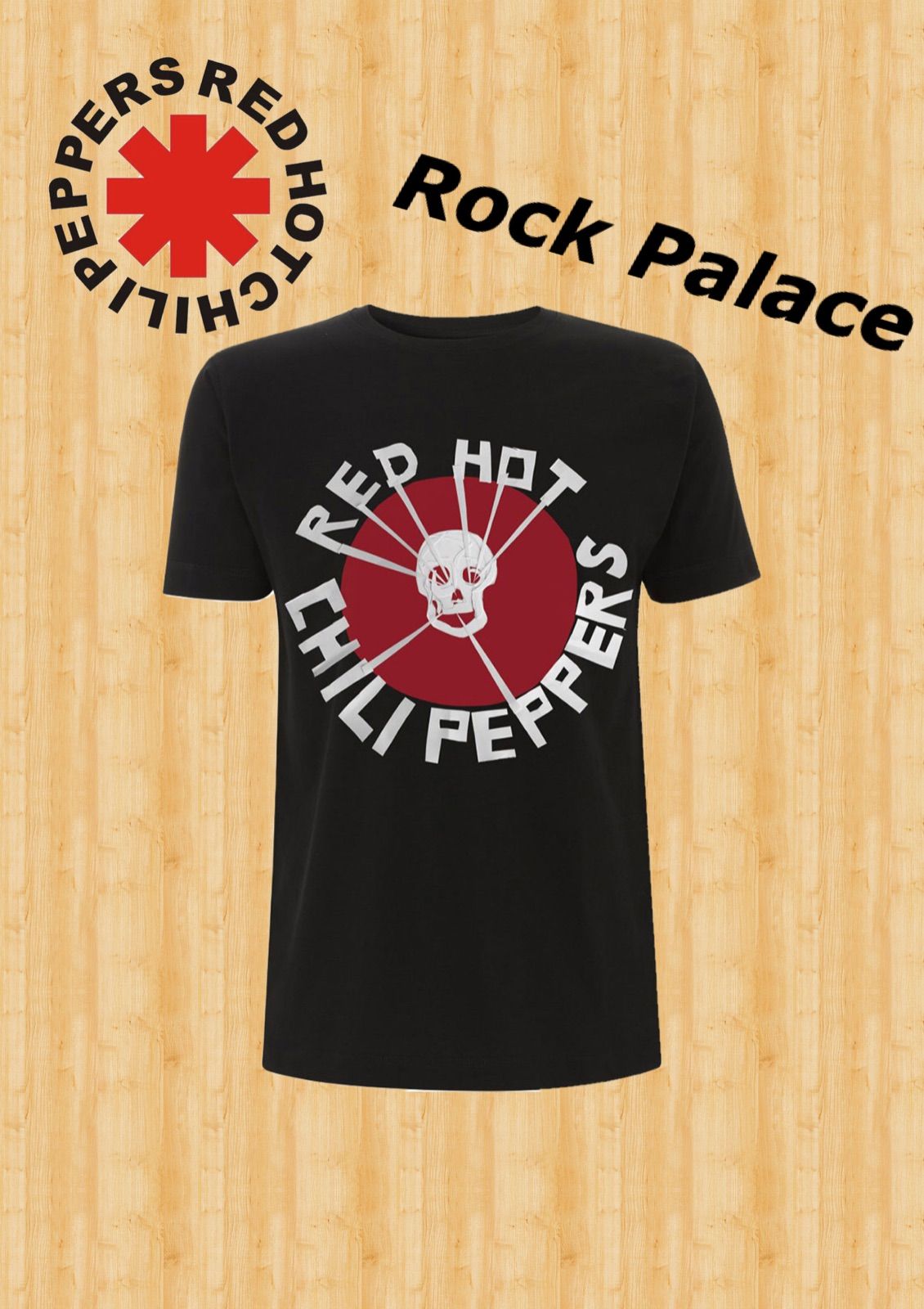 Red Hot Chili Peppers：Flea Skull Tシャツ - ロックパレス ロックT