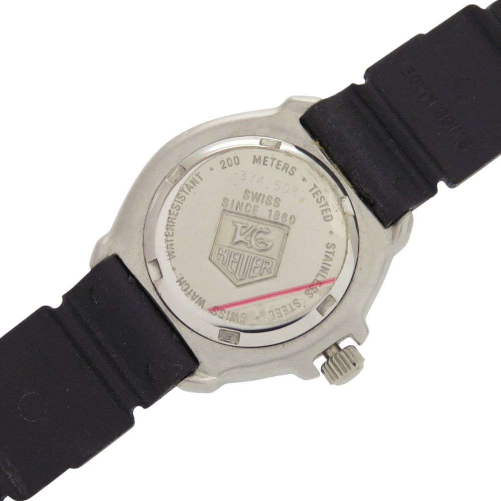 美品 タグホイヤー フォーミュラ1 374.508 SS ラバー ブラック  