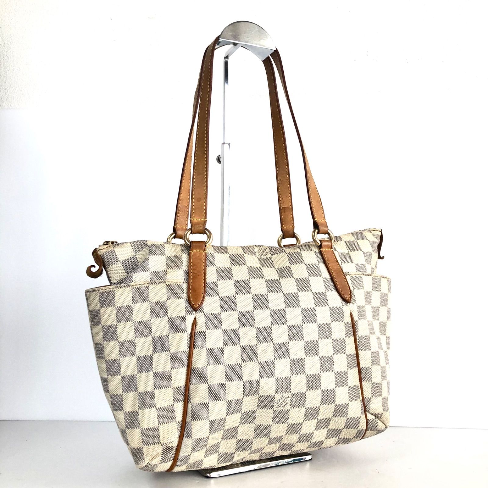 □外観美品□鑑定済み□LOUIS VUITTON ルイヴィトン ダミエ アズール  