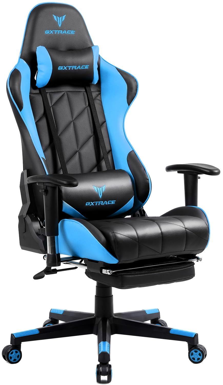 GXTRACE ゲーミングチェア オフィスチェア ゲーム用 デスクチェア?パソコンチェア オットマン付き 人間工学 １６５度リクライニング機 GXTRACEゲーミングチェアPCゲーミングチェアゲーム用チェアリ