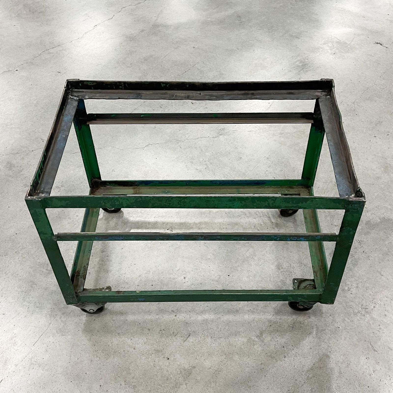 Vintage Industrial Steal Frame Iron Wagon Cart ビンテージ インダストリアル スチールフレーム アイアン ワゴン カート 店舗什器