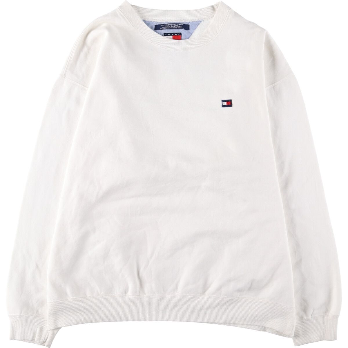 古着 90年代 トミーヒルフィガー TOMMY HILFIGER ワンポイントロゴスウェットシャツ トレーナー メンズXL相当 ヴィンテージ/eaa462472