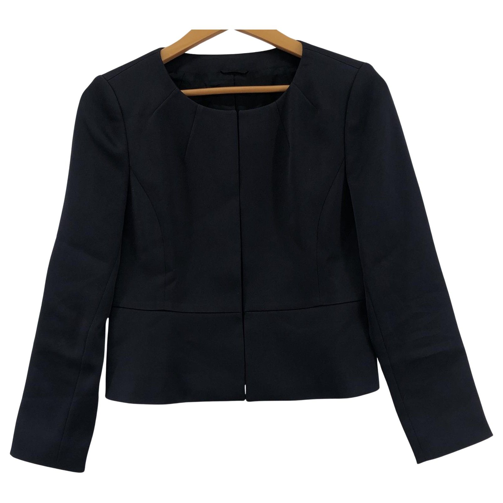 ANAYI アナイノーカラージャケット size36/濃紺 レディース - メルカリ