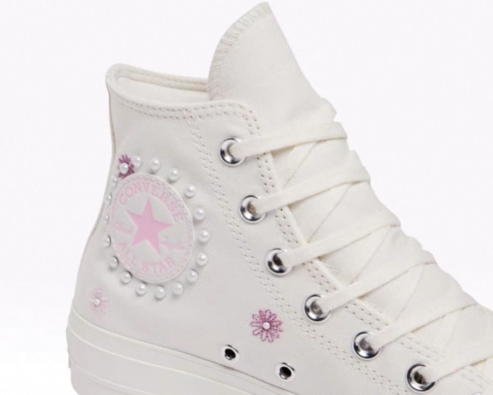 Converse 花刺繍