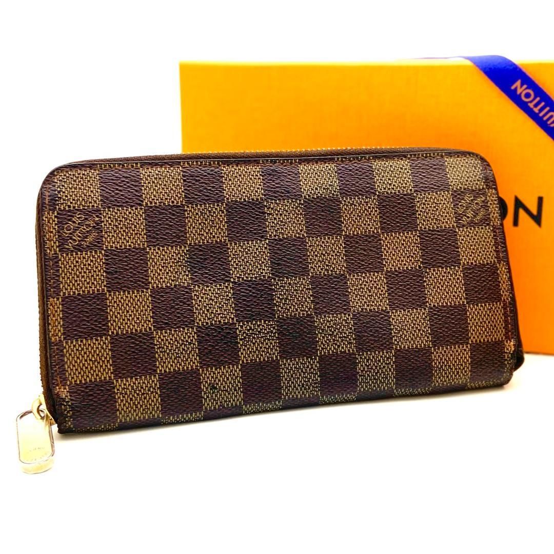 美品】ルイヴィトン◇ジッピーウォレット◇ダミエ ブラウン◇長財布 美