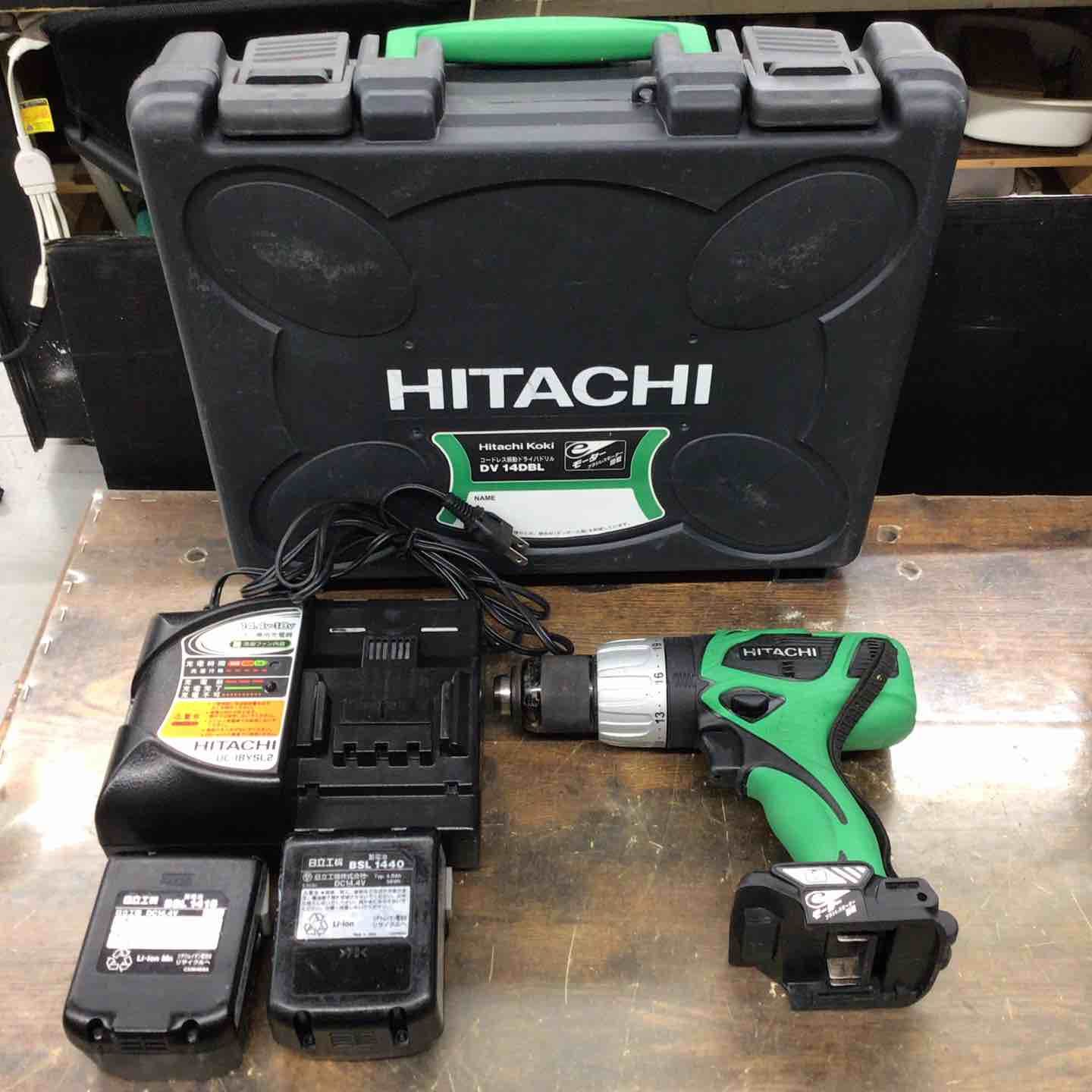 ハイコーキ HIKOKI 旧 日立工機 コードレス振動ドリルドライバー DV14DBL 2LLCK L 戸田店