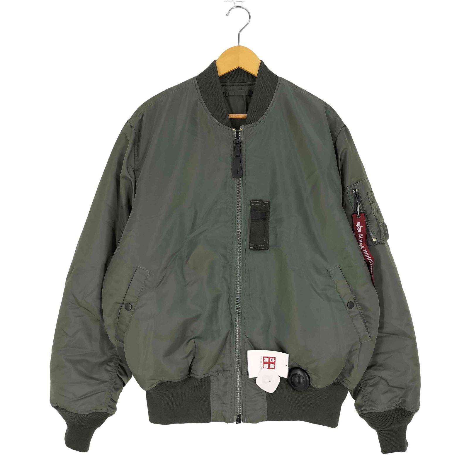 70s 縦ステッチ MA-1 フライトジャケット 米軍 実物 1976 70s MA-1