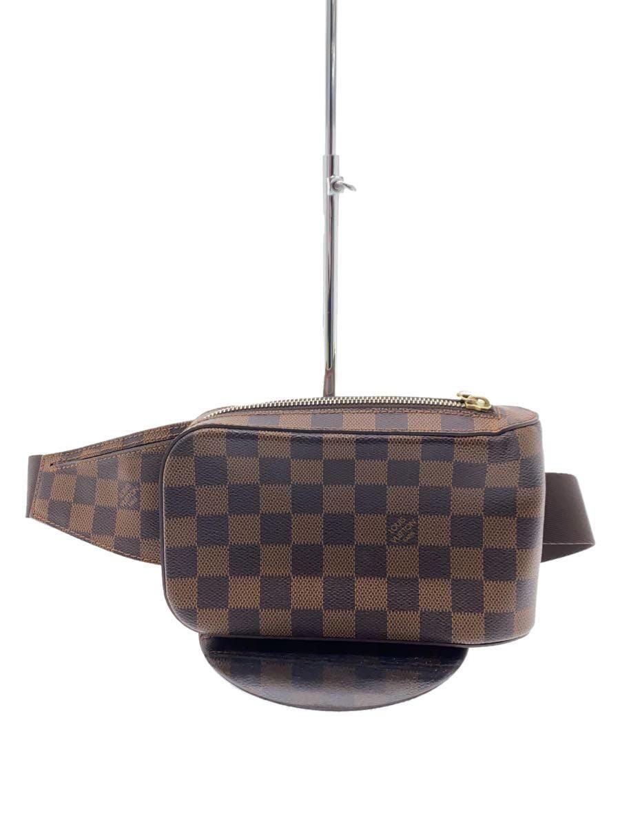 LOUIS VUITTON◇ジェロニモス_ダミエ・エベヌ_BRW/PVC/BRW