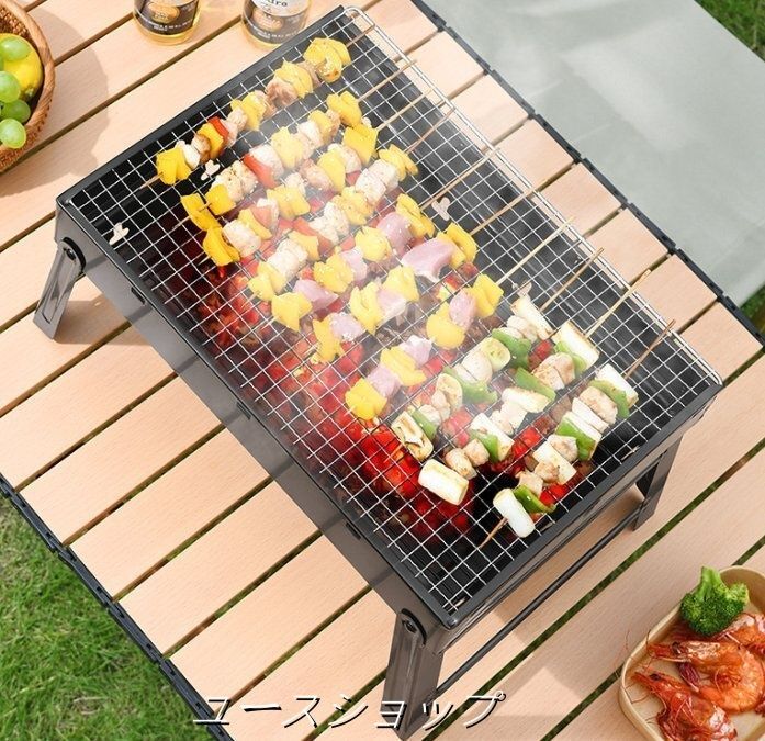 オーブントースター屋外折りたたみ式バーベキューグリル家庭用無煙bbq炭焼肉コンロ大型七輪