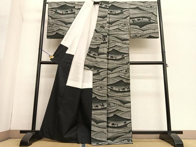 平和屋着物○上質な紬 砂漠 シルクロード 正絹 逸品 BAAT6601hv - メルカリ 