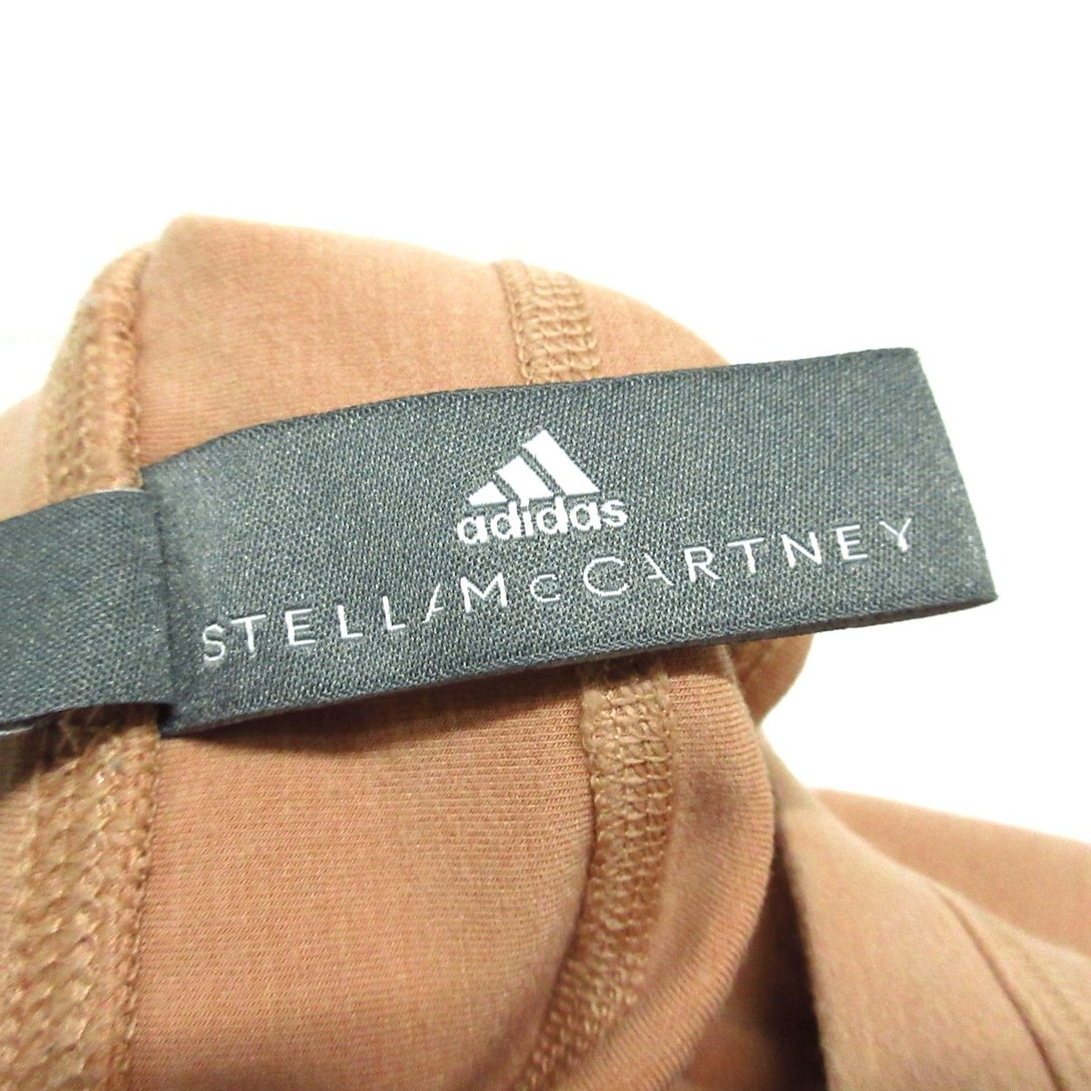 ADIDAS BY STELLA McCARTNEY(アディダスバイステラマッカートニー) 長袖カットソー サイズM レディース - ピンクベージュ ショート丈