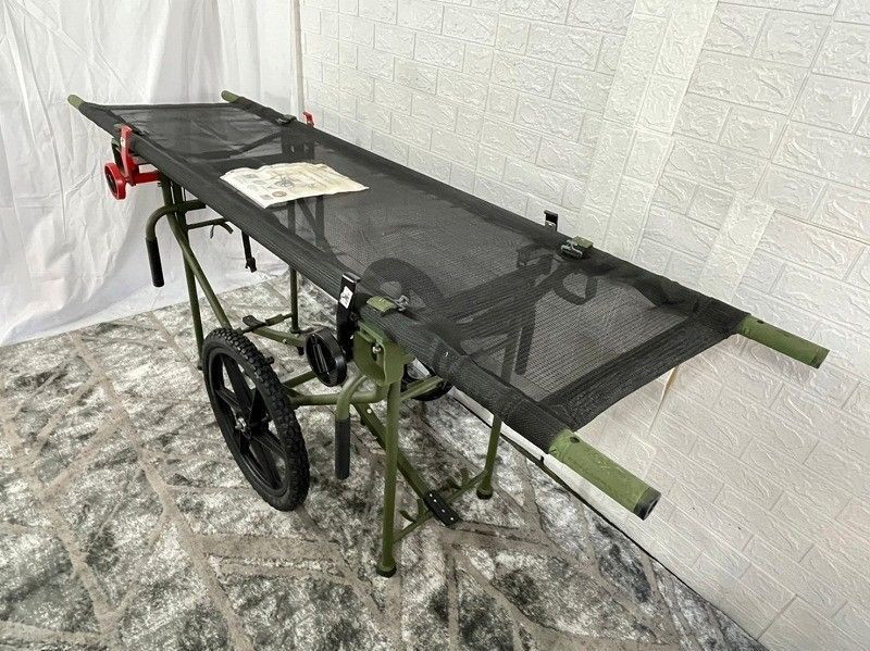 ミリタリー担架搬送折りたたみリヤカー ストレッチャー