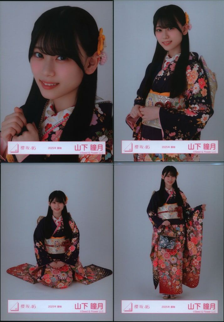 山下瞳月 櫻坂46 生写真 2025年 振袖 年末衣装 いぬみみ 12種 コンプ 山下瞳月 櫻坂46 生写真 2025年 振袖 年末衣装 いぬみみ 12種 コンプ