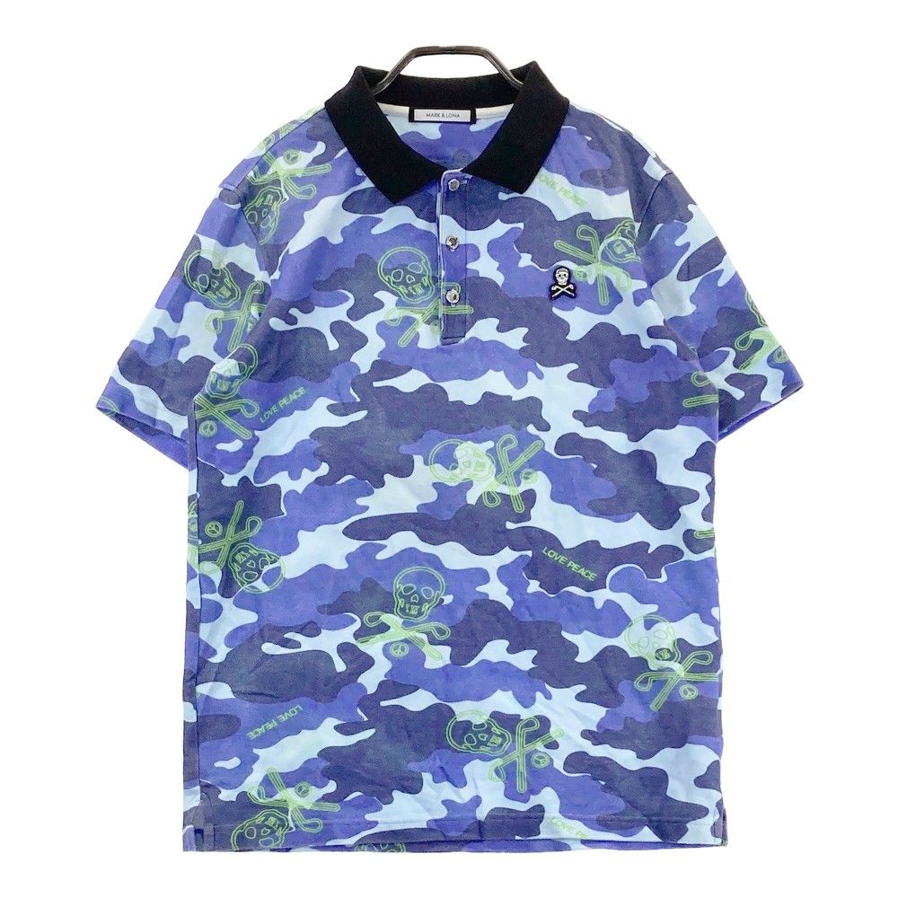サイズ：48 MARK&LONA マークアンドロナ 半袖ポロシャツ カモフラ