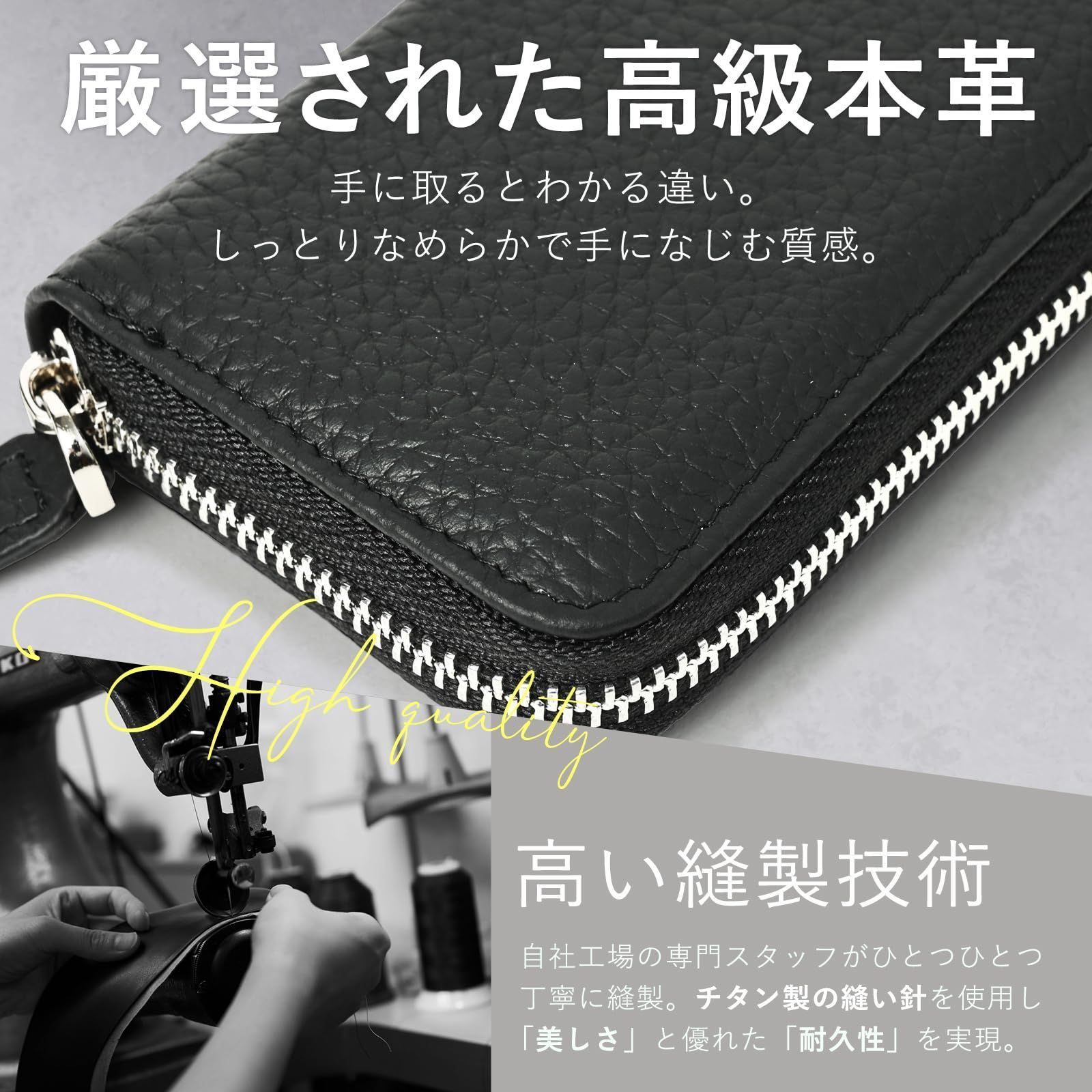 新品 [QUARE] カードケース カード入れ 小銭入れ ミニ財布 メンズ 大容量 コンパクト 小さい スキミング防止 本革 コインケース  (ネイビー) - メルカリ