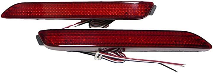Customize アルファード20系 Sグレード LEDリフレクター レッド 左右セット 合計44発LED ヴェルファイア20系Z