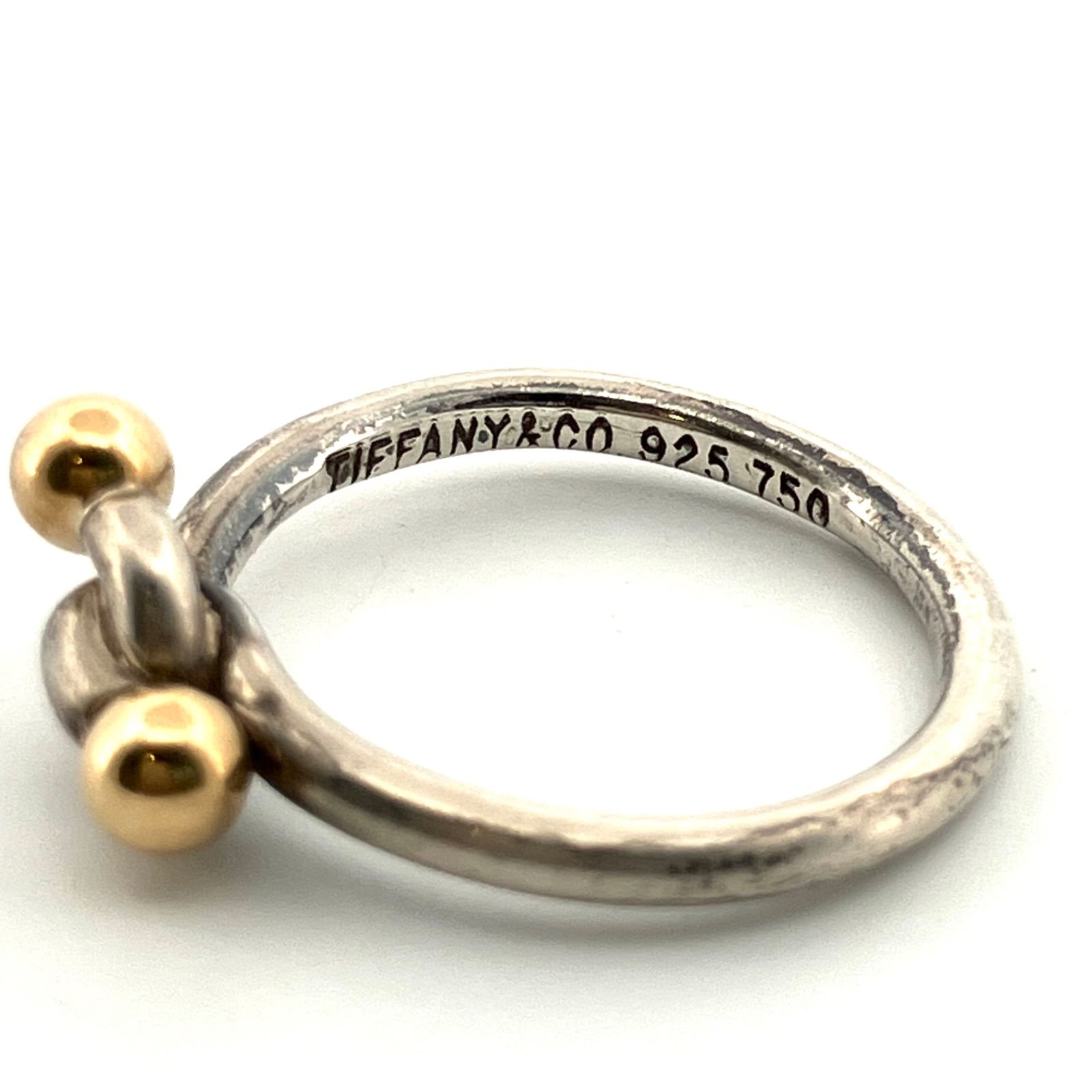 ティファニー　フック&アイ リング Tiffany&Co.】フック＆アイ リング 12号 SV/YG | BRAND JEWELRY