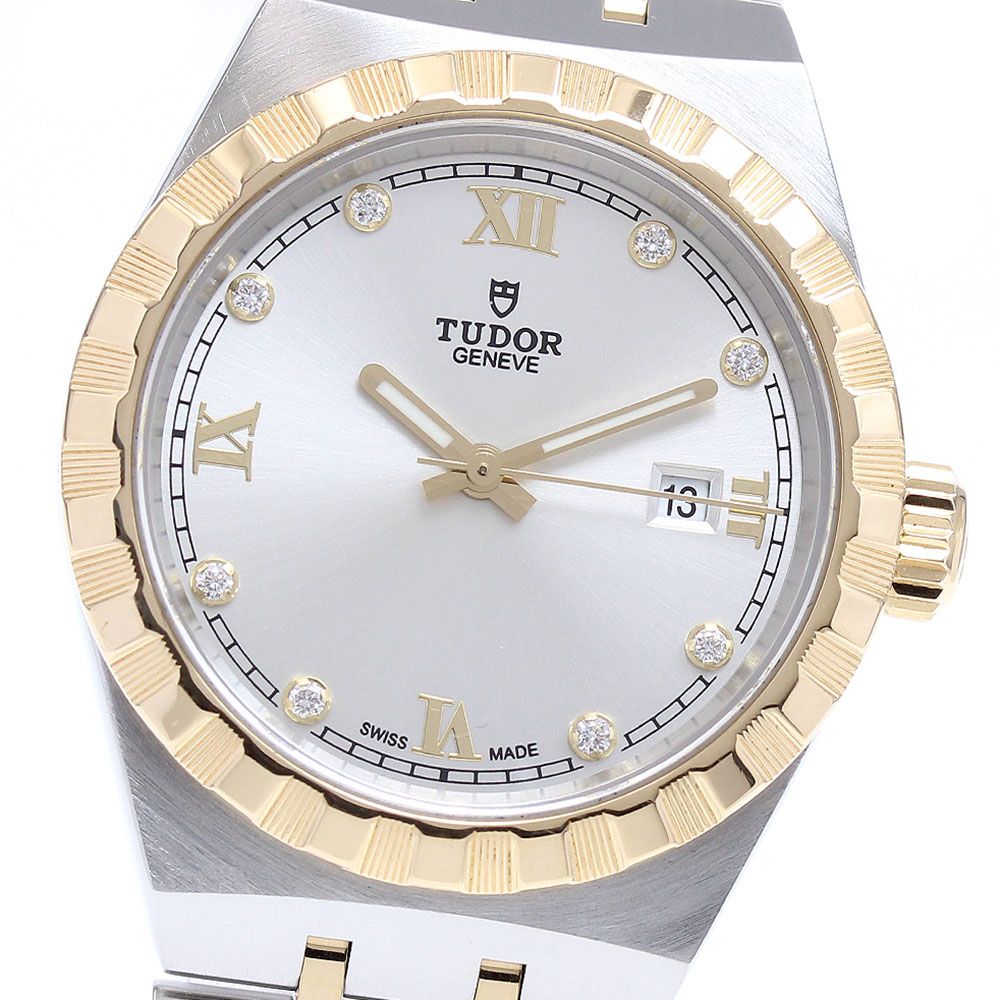 チュードル TUDOR M28303-0002 ロイヤル デイト 8Pダイヤ 自動巻き レディース 保証書付き_890114