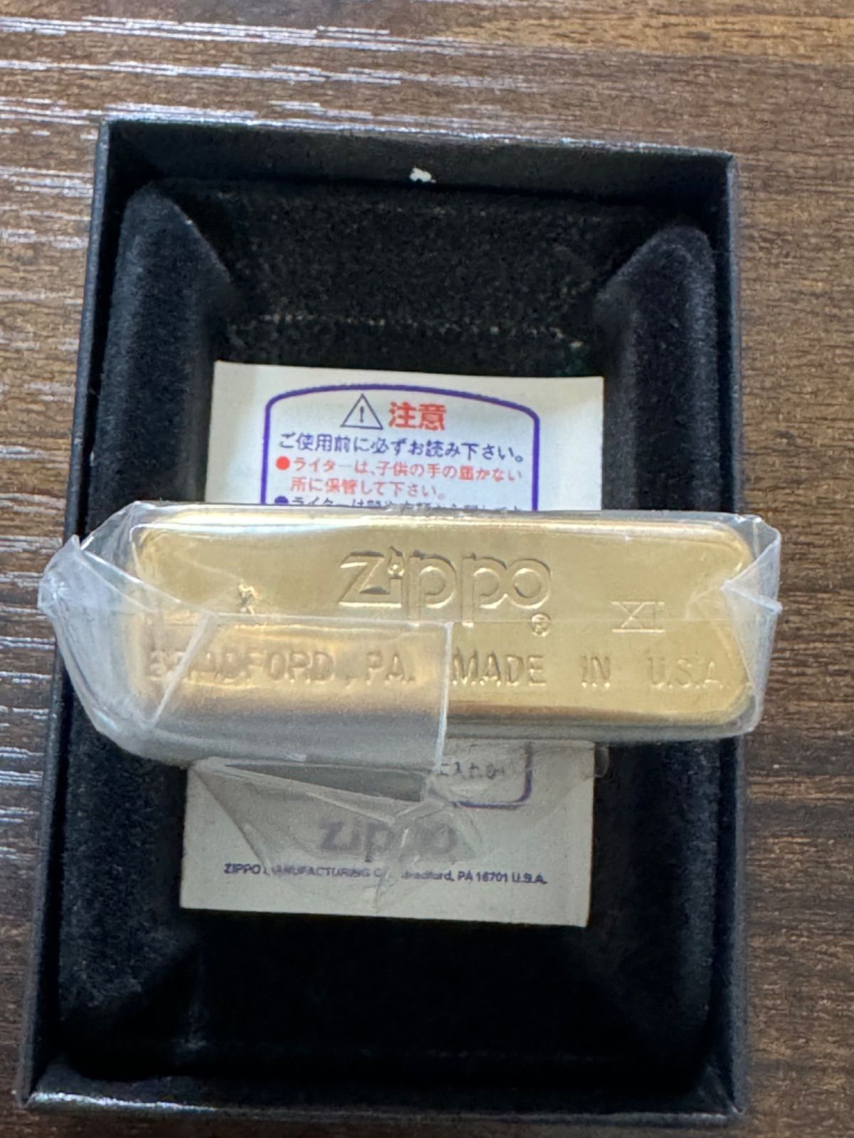 ZIPPO zippo WINDY GOLD SOLID BRASS ウィンディ ゴールド 年代物 1995年製 American Classic ソリッドブラス FIRST LADY ケース 保証書