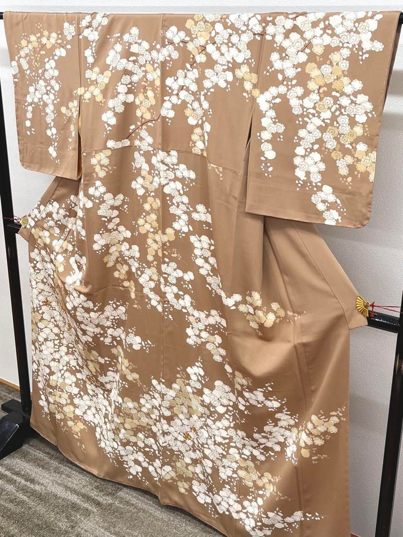 京友禅 桜尽くし 金駒 金彩 一つ紋 訪問着 正絹 躾糸付き X561 - メルカリ
