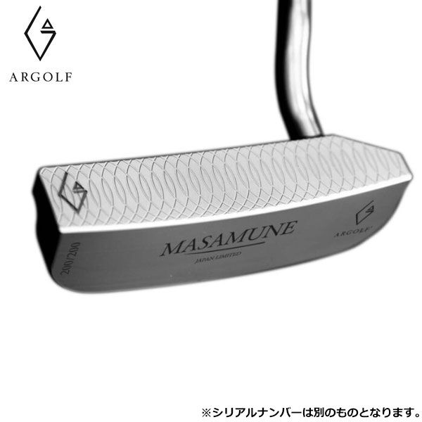 【在庫処分価格】ARGOLF 数量限定モデル MASAMUNE マサムネ ブレード型 日本限定 パター 専用桐箱入り シリアルナンバー入り ゴルフクラブ アールゴルフ