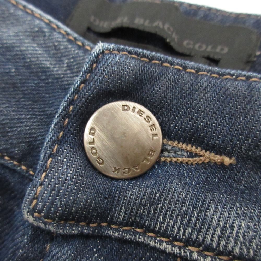 美品 DIESEL BLACK GOLD ディーゼルブラックゴールド POLLYES ストレッチ バイカーデニムパンツ ジーンズ W24 インディゴ  レディース 古着 中古 USED - メルカリ