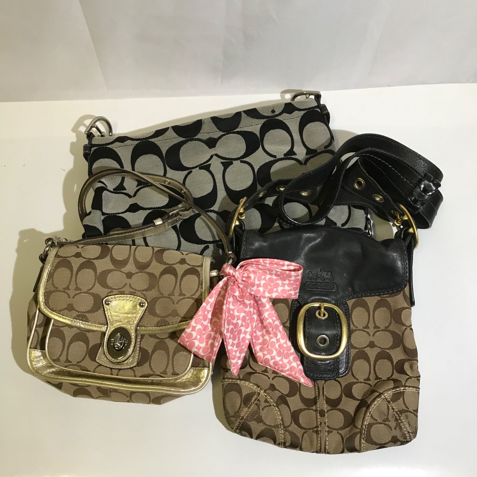 COACH コーチ ショルダーバッグ シグネチャー トートバッグ 斜めがけ 