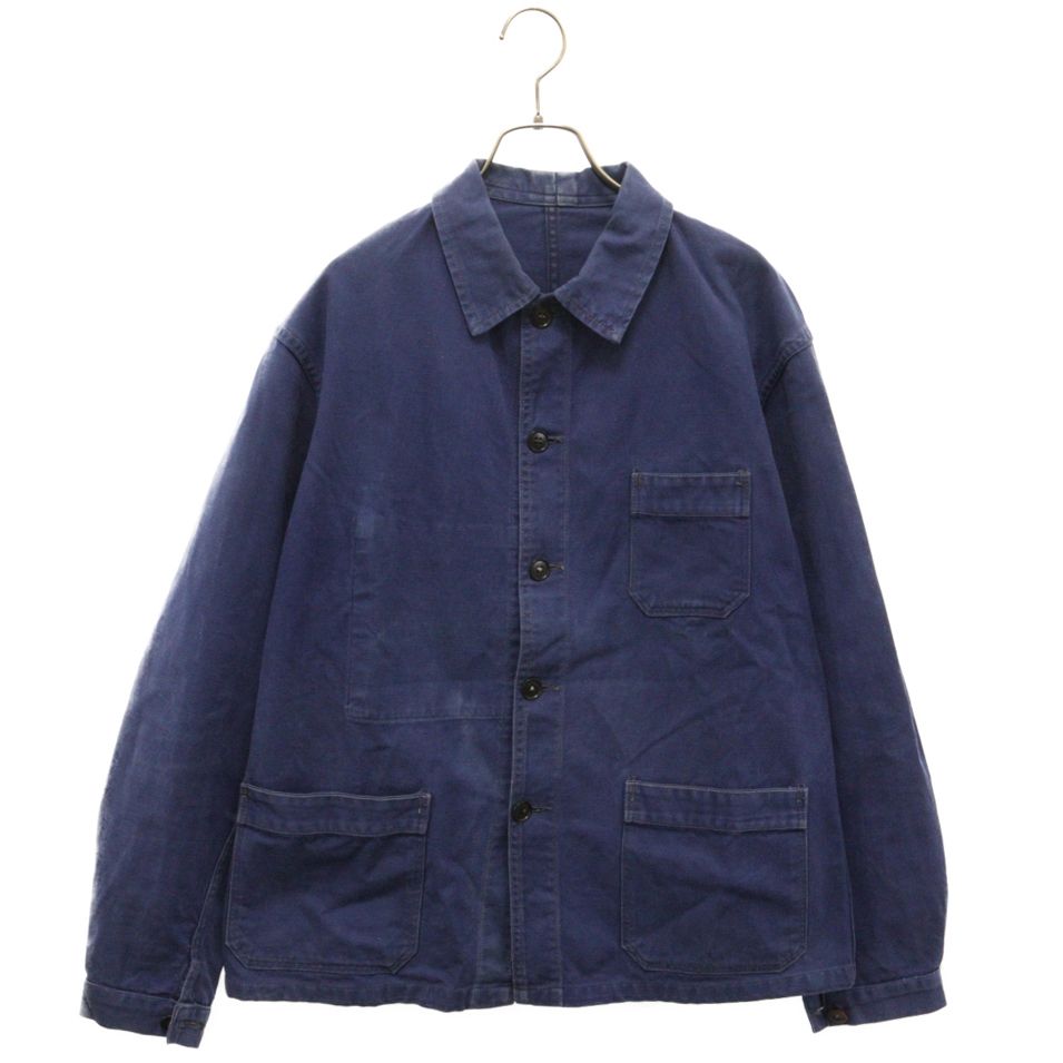 フレンチワークジャケット 40s〜50s コットンツイル　美品 ビンテージ】50s フレンチワークジャケット コットンツイル V
