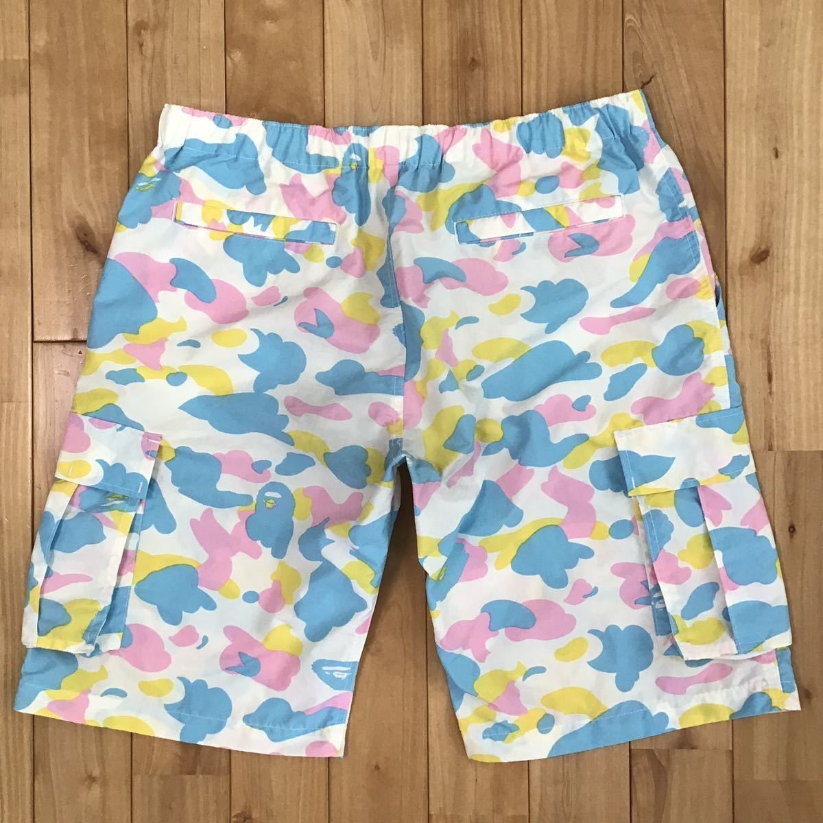 エイプ APE ベイプ BAPE マルチカモ ナイロン カーゴハーフ パンツ エイプ APE ベイプ BAPE マルチカモ ナイロン カーゴハーフ パンツ
