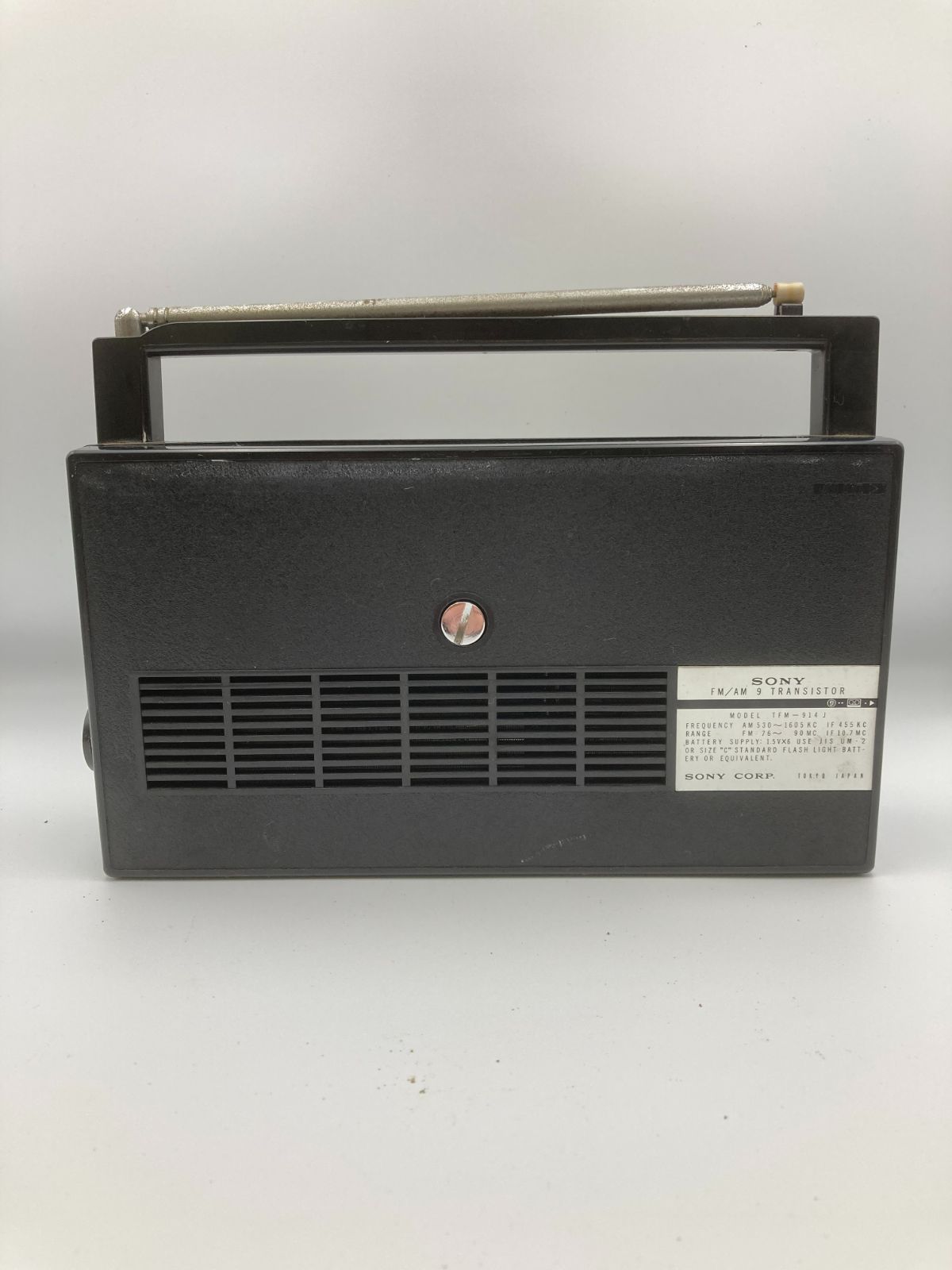 √ SONY ソニー TFM-914J 9 TORANSISTOR トランジスタ ラジオ - メルカリ