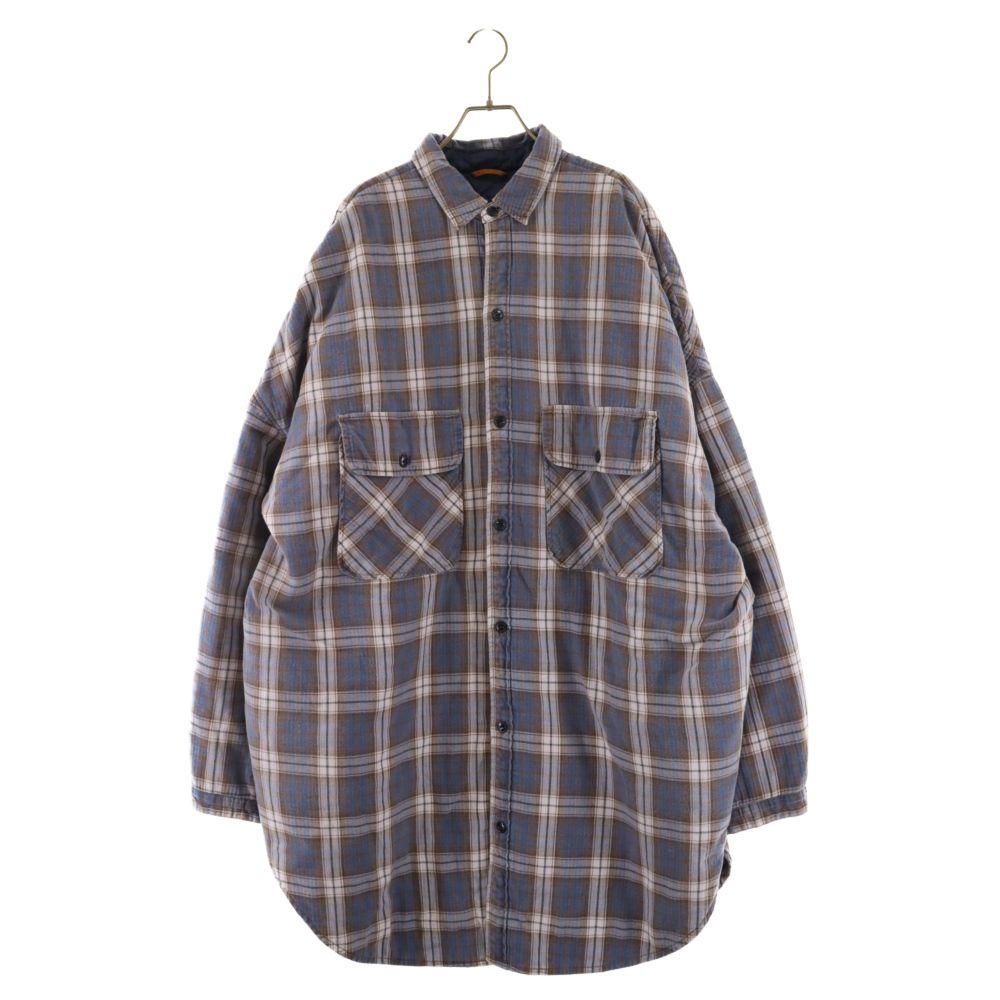 KAPITAL (キャピタル) FLANNEL CHECK X QUILTING SLOPPY SHIRT COAT