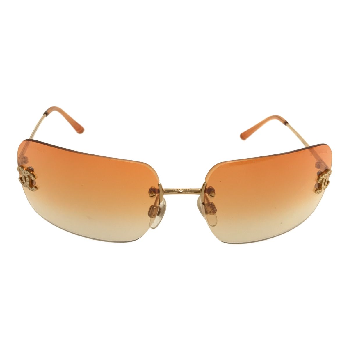 CHANEL シャネル サングラス ココマーク 4017-D Authentic CHANEL Women's Sunglasses 4017-D Rimless Coco Mark