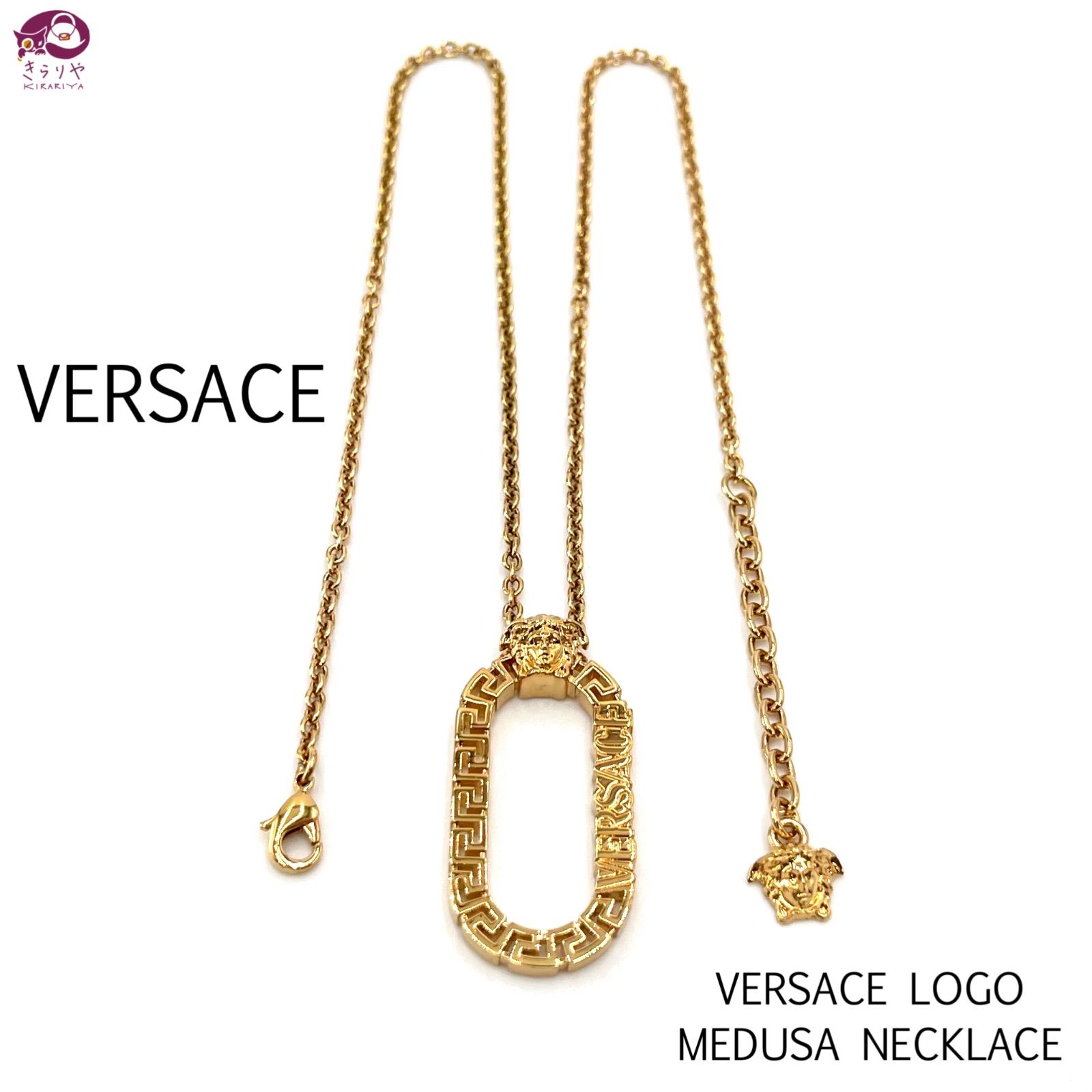 VERSACE ヴェルサーチェ 1004059 ロゴ メドゥーサ ネックレス ゴールド