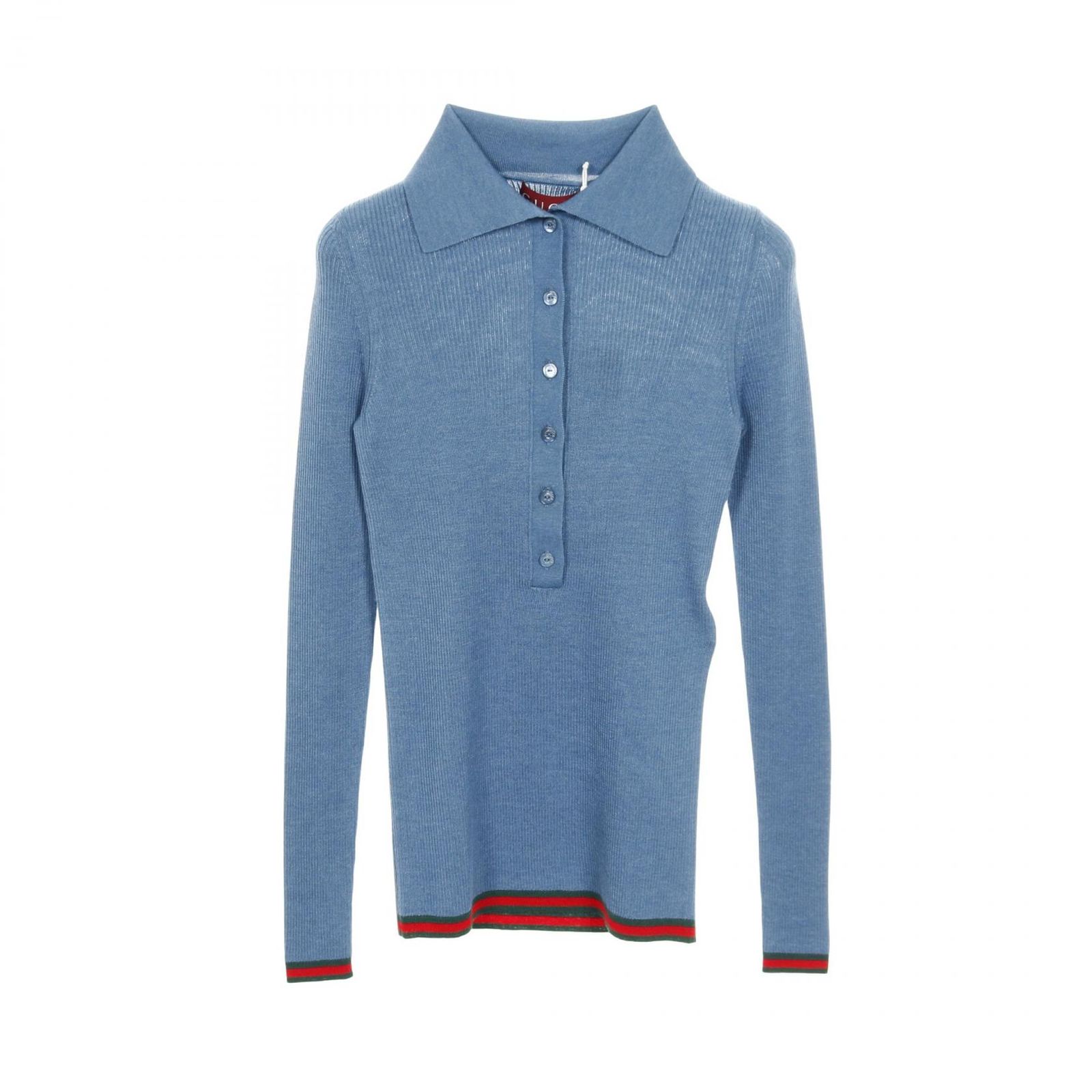 グッチ GUCCI ポロシャツ シェリーライン カシミヤ シルク ニット レディース ♥