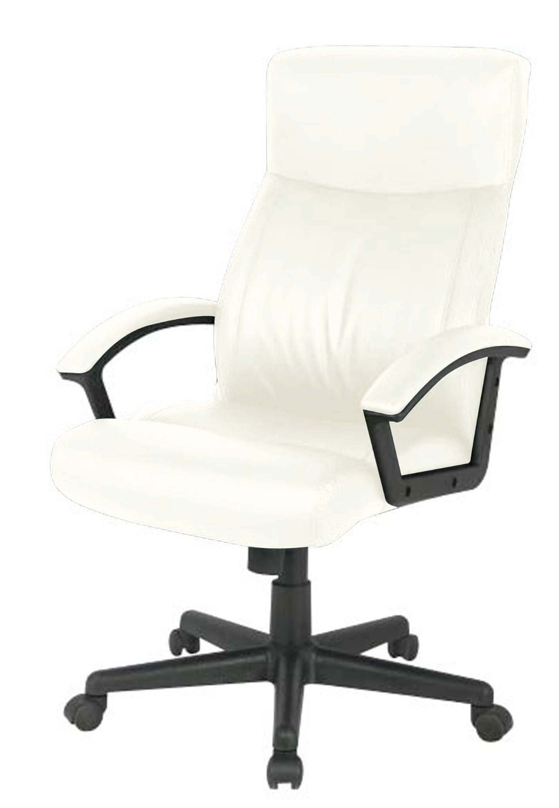 【新着商品】デスクチェア 椅子 レザーオフィスチェア ハイバック アイボリー ナカバヤシ CNL-601IV