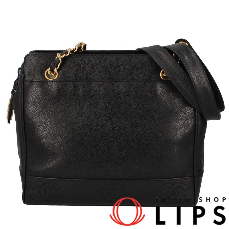 CHANEL シャネル チェーンショルダー チェック柄 ゴールド金具