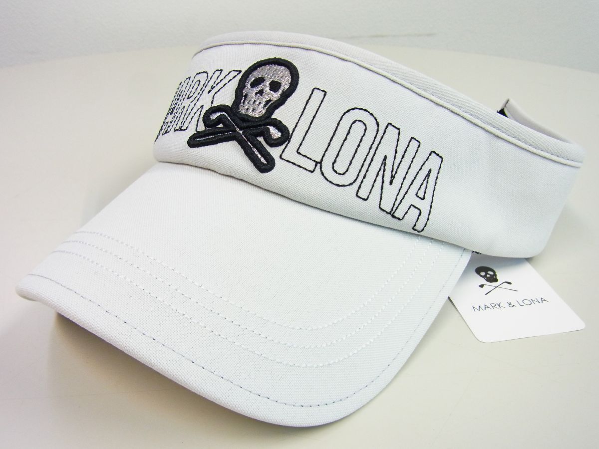 正規品☆MARK&LONA マーク&ロナ☆G.O.D Visor W/Ball mark アイアンスカル刺繍ロゴサンバイザー【MLF -2A-FC21】ライトグレー灰【本物保証】 - メルカリ