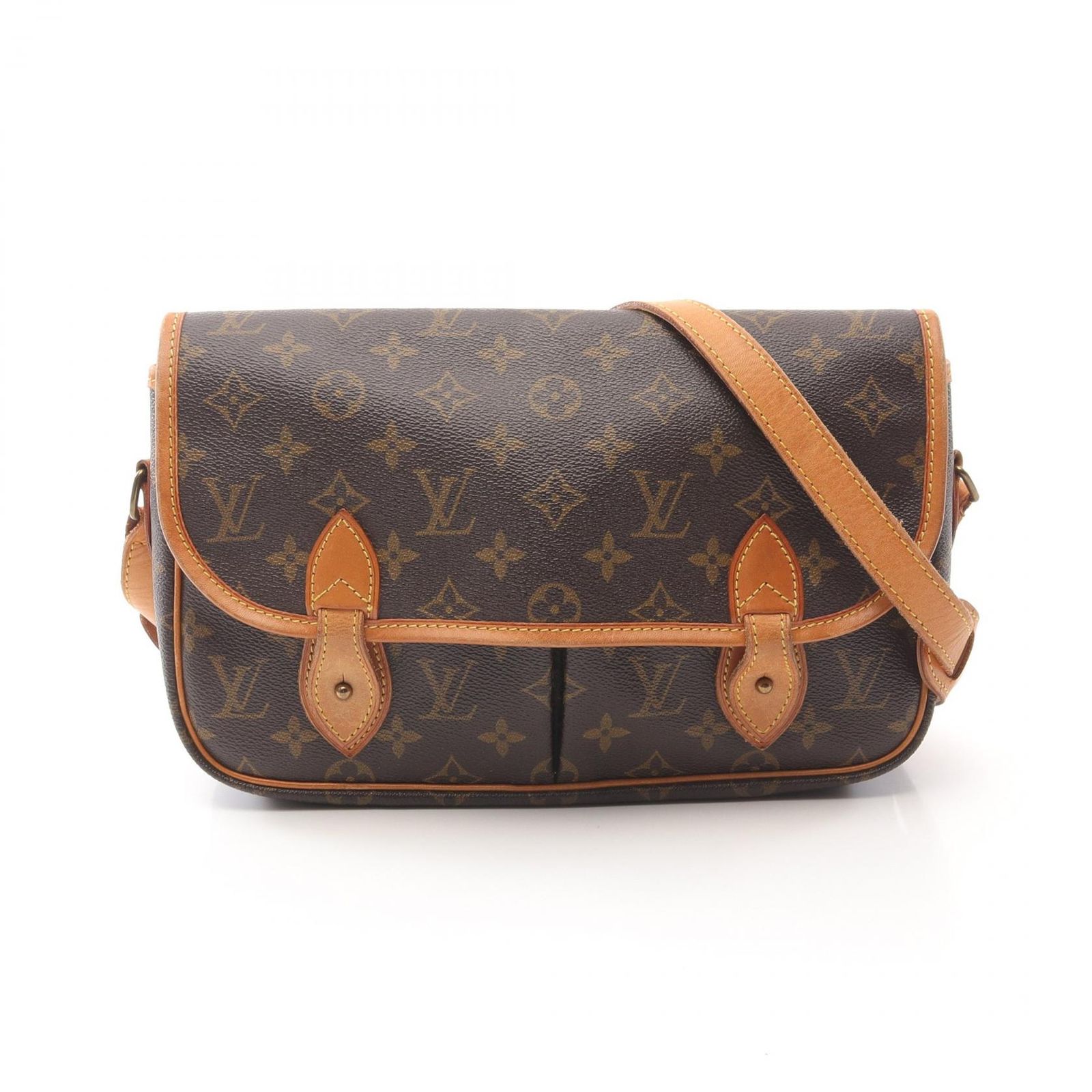 ルイ ヴィトン LOUIS VUITTON ショルダーバッグ ジベシエールMM モノグラム M42247 PVCコーティングキャンバス レザー ジベシエールMM レディース Used B