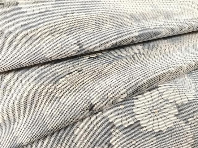 平和屋着物○本場大島紬 白大島 一元7マルキ 総絣 正絹 逸品