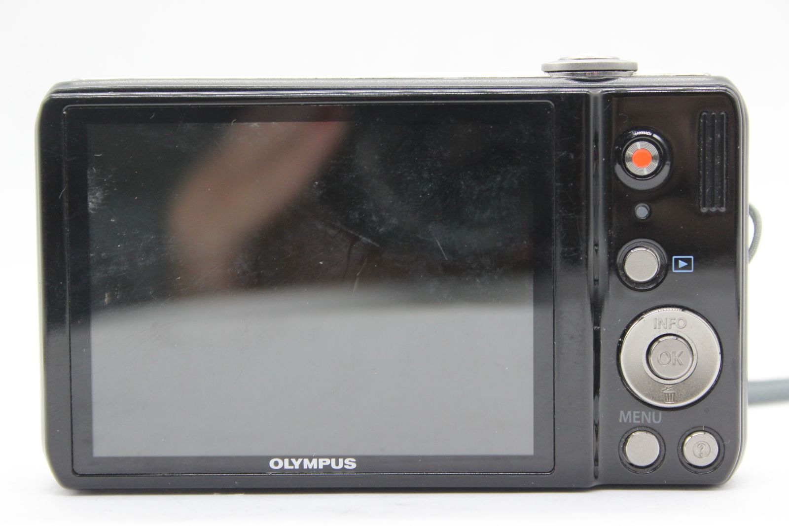 【返品保証】 オリンパス Olympus VR-320 ブラック 12.5x バッテリー付き コンパクトデジタルカメラ s5608