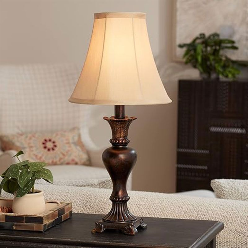 ザビエル1灯テーブルランプ（ウォームブロンズ）｜クロスシェード｜おしゃれな卓上照明〈インテリア照明〉｜品番：LRH-1F747