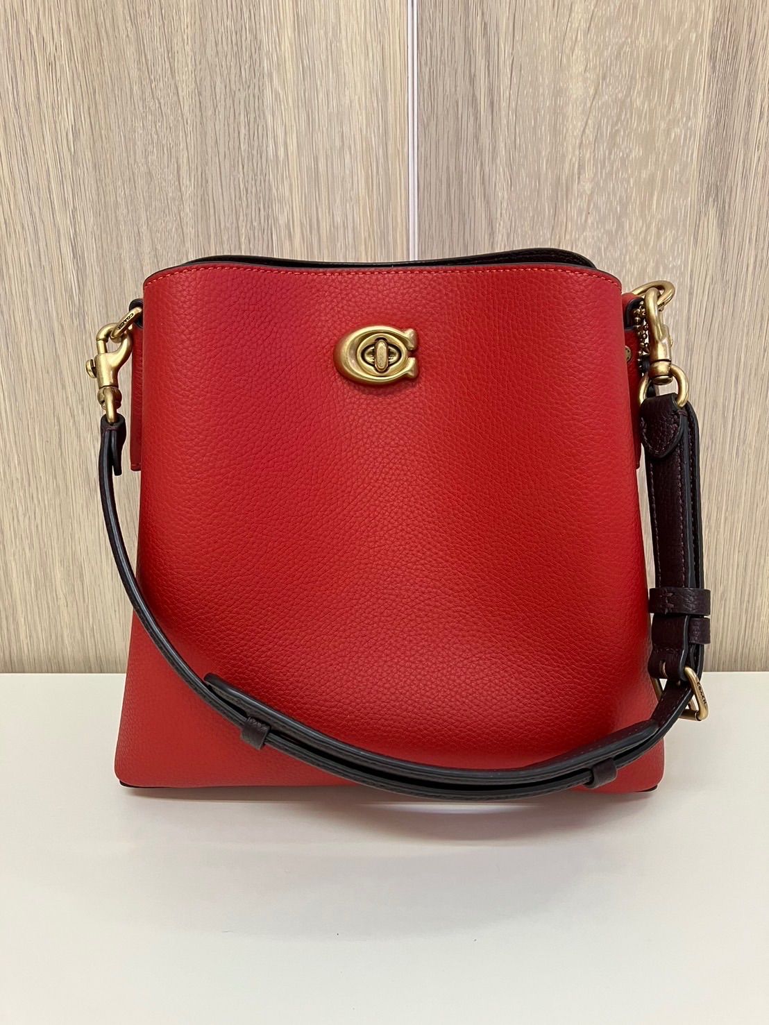 coach コーチ ウィロウ ショルダー バッグ レッド 【公式通販】 COACH 