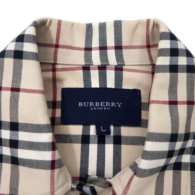 BURBERRY ノバチェック トラッカージャケット L ベージュ コットン