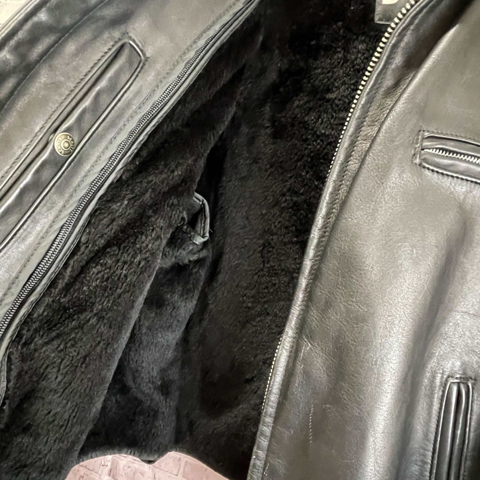 ライダースジャケット ブラック