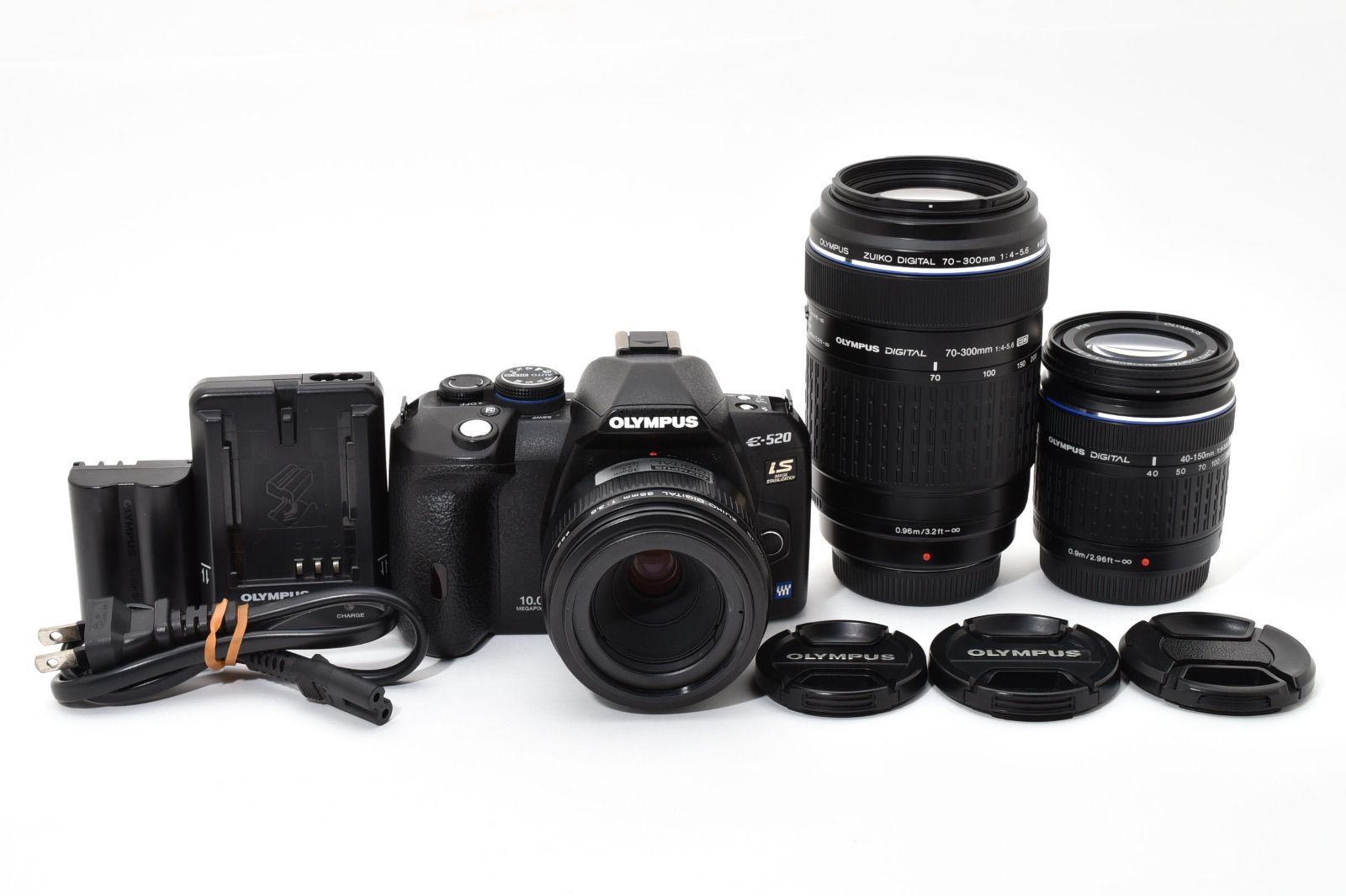 ショット数 6 917回!! OLYMPUS オリンパス E-520 ZUIKO 35mm F3.5 - ZUIKO 40-150mm F4-5.6 - ZUIKO 70-300mm F4-5.6 デジタル一眼レフカメラ ＃3291