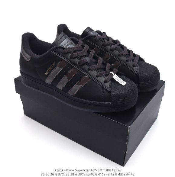 新品 adidas dime superstar adv shoes 男女同型 箱付