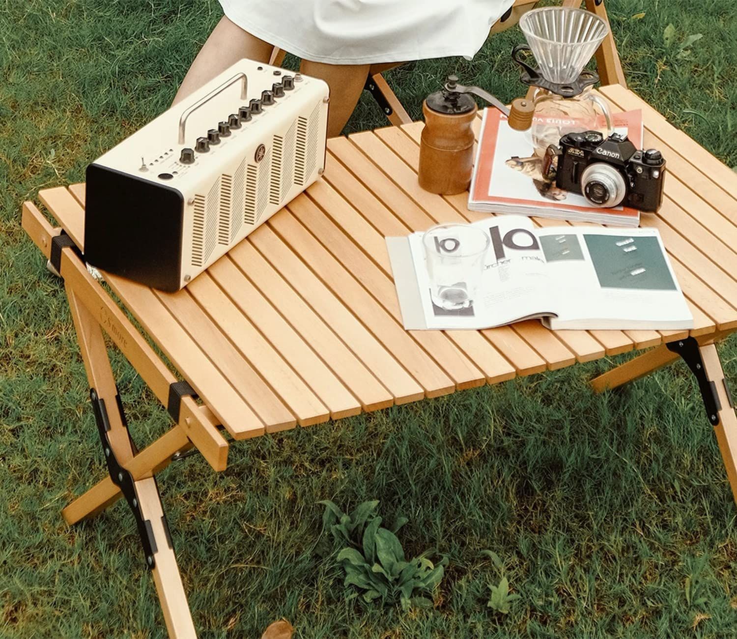 Roll Table Woodi テーブル 120 キャンプ rsRT001a12 Smore スモア