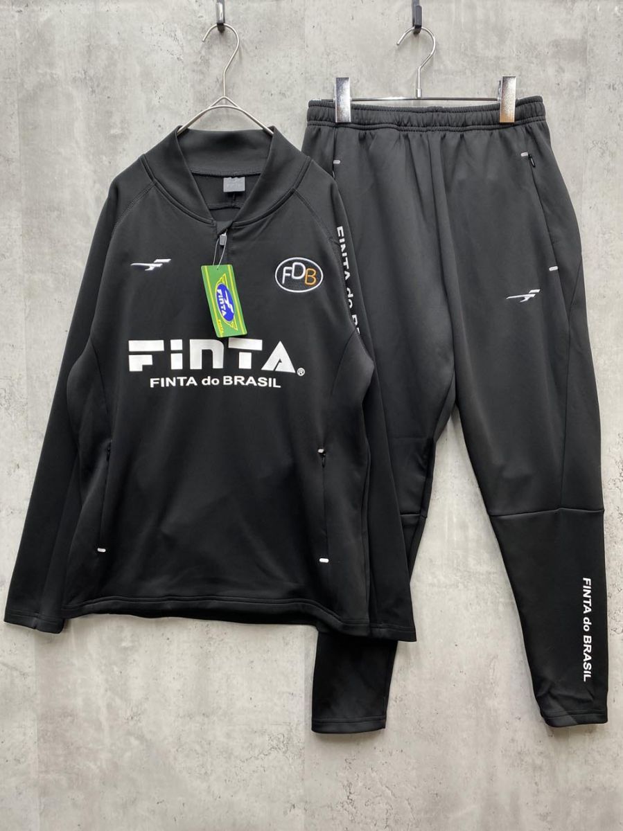 Finta フィンタ FT7715 FDB サッカー トレーニングスーツ 上下 セット ジャージ sizeM|黒 レディース