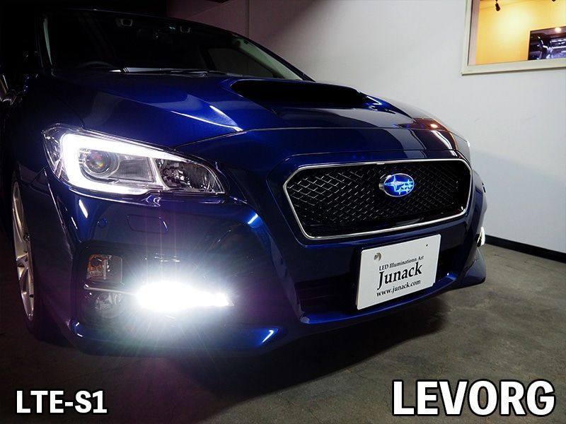 M s SUBARU インプレッサ G4 GK6 GK7 アプライドA-E型 2016.10-2025.04 Junack フロント LEDトランスエンブレム スリムライン ブルー ジュナック パーツ 部品 光る LTE-S1 要在庫 BRIGHTFACE_UK